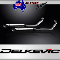 Suzuki VL800 C50 C50T M50 2001-2023 410MM Turned Slash CUT Exhaust System