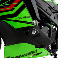 R&G Crash Protectors - Aero Style for Kawasaki ZX-25R '20- & ZX-4R(R) (SE) '23- BLACK