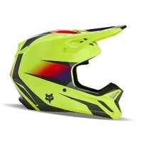 FOX V1 Flora Off Road Helmet Yellow