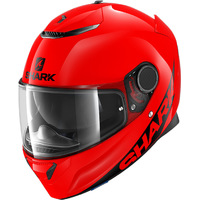 Shark Spartan Helmet Blank Red