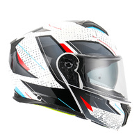 RXT Helmet 918 FLIP-UP  Fusion Gloss WH/BK/RD