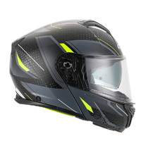 RXT Helmet 918 FLIP-UP Fusion Matt BK/GRY/FLU