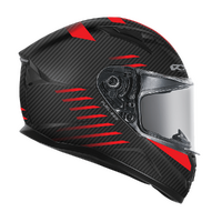 RXT Helmet 825 STREET 2 - FUEL Matt Carbo Black/Red