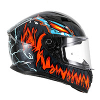 RXT Helmet 825 STREET 2 - REVENGE Gloss BLK/Red