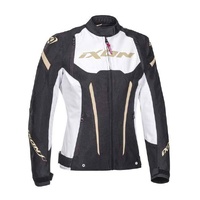 Ixon Striker Lady Jacket Black/White/Gold