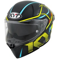 KYT R2R Concept Helmet Matt Black/Yellow