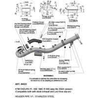 Leovince LV Head Pipes | Stainless | 690 Enduro / 690 SMC 19> (Stock or LV exhaust)