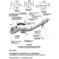 Leovince LV Head Pipe | Stainless | 701 Enduro/LR / 701 Supermoto 21> (Stock & LV exhaust)