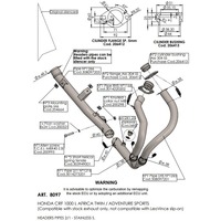 Leovince LV Head Pipes | Stainless | CRF 1000 L AF Twin / ADV Sprt 18>19 (only with orig. exhaust)