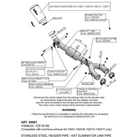 Leovince LV Link Pipe (CAT ELIM.) | Stainless | YZF-R1 / M 15>  (Only for LV-10 slip-on) Product thumb image 1