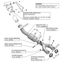 Leovince LV Link Pipe (CAT ELIM.) | Stainless | YZF-R1/M 15> (comp. w orig. & LV FACTORY-S exhaust) *NOT LV-10 Product thumb image 1