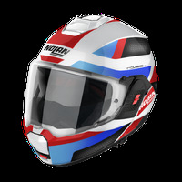 Nolan N120-1 Flip Over Subway Helmet White/Red/Blue/Black