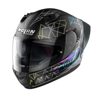 Nolan N60-6 Sport Full Face Raindance Helmet Flat Black/Multi Colour