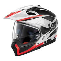 Nolan N70-2 X Adventure Earthquake Helmet White/Red/Black Product thumb image 1