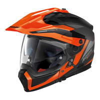 Nolan N70-2 X Adventure Stunner Helmet Flat Black/Orange/Grey