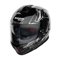 Nolan N80-8 Full Face Turbolence Helmet Black/White Product thumb image 1