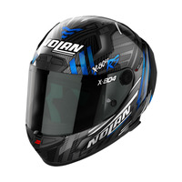 Nolan X-804 RS Full Face Spectre Helmet Carbon/Blue/Chrome