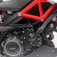 Oggy Knobs 750-900 Aprilia Shiver& Dorsodura 08-20 (Black Frame Sliders) Product thumb image 1