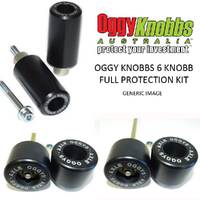 Oggy Knobbs Full Protection KIT Aprilia RSV4 10-20 (Silver bracket, Black KNOBBS) Product thumb image 1