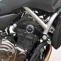 Oggy Knobbs Yamaha MT-07 14-23 & XSR700 14-23 (Black KNOBBS; Steel brackets) Product thumb image 1