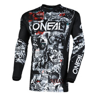 Oneal 25 Element Jersey Attack V.25 - BLK/WHT