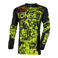 Oneal 25 Element Youth Jersey Attack V.25 - BLK/N-YEL