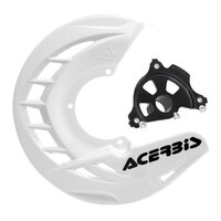 Acerbis X-BRAKE Disc Cover & BLK Mount White Yamaha YZ 04-24 YZF 04-13