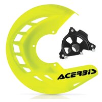 Acerbis X-BRAKE Disc Cover & BLK Mount FLO Yellow Sherco 19-24