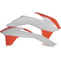 Acerbis Radiator Shrouds SX-F 13-15 EXC-F 14-16 White Orange