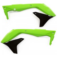 Acerbis Radiator Shrouds Kawasaki KXF 450 16-18 Green/Black