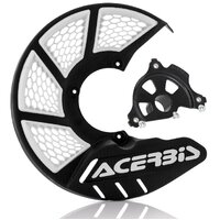 Acerbis X-BRAKE 2.0 Disc Cover & BLK Mount Black White Yamaha YZ 04-25 YZF 04-13