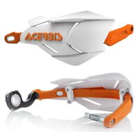 Acerbis Handguards X-FACTORY White Orange