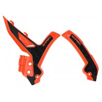 Acerbis X-GRIP Frame Guards SX SXF 23-25 EXC Excf 24-25 Orange Black