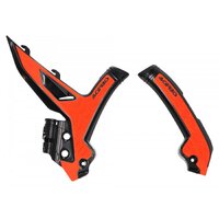 Acerbis X-GRIP Frame Guards KTM SX SXF 23-25 EXC Excf 24-25 Black Orange