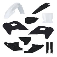 iPLASTIX Plastic KIT Husqvarna TC FC 23-24 White Black