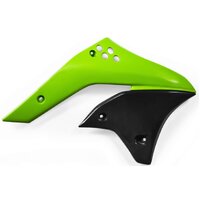 Acerbis Radiator Shrouds Kawasaki KXF 250 06-08 Green Black