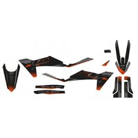 Blackbird Graphics KIT MAT BLK KTM SX SXF 23-24 Excf 24-25