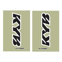 Blackbird Decals Fork Kayaba KYB Black Logo Clear