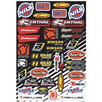 Blackbird Decal Universal Sponsor Logo Sticker Sheet D