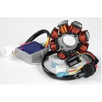 Trail Tech High Output DC Stator 100 Watt Electrical System 08 - 16 2ST Ktms With Electric Start 11-14 Husaberg 2ST TE250 300 HU