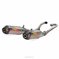 *PRO CIRCUIT HONDA CRF250R 18-19 T6 DUAL PRO SYSTEM | CARBON END CAP, S/LESS HDR, TI SILENCER, MA LEGAL