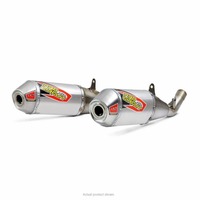 Pro Circuit CRF450 R/RX 19-20 T6 Slip ONS | Dual Stainless SILENCERS, Removable Spark Arrestors Product thumb image 1