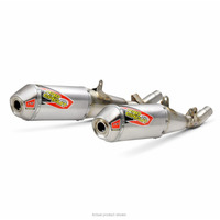 Pro Circuit CRF250R 20-21 T6 Slip ONS | Dual Stainless SILENCERS, Removable Spark Arrestors Product thumb image 1