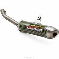 PRO CIRCUIT KTM 125SX/150SX; HUSQ TC125 16-18 Ti-2 SHORTY SILENCER, CARBON / KEVLAR / TITANIUM