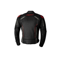 RST S-1 CE Leather Jacket | Black/Grey/Red